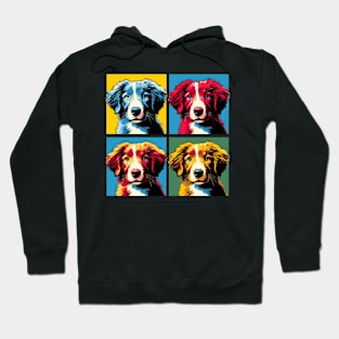 Pop Retro Nova Scotia Duck Tolling Retriever Art - Cute Puppy Hoodie